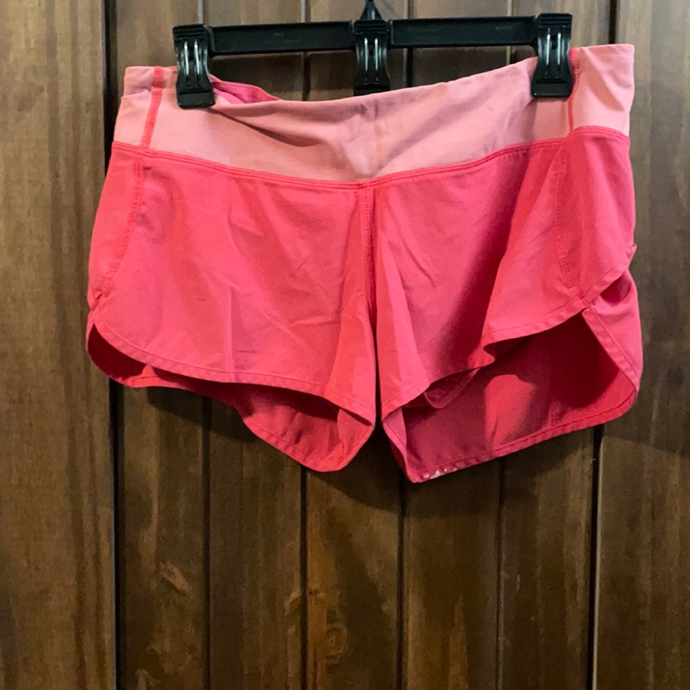 Size 8 lululemon speed short 4 inch inseam.